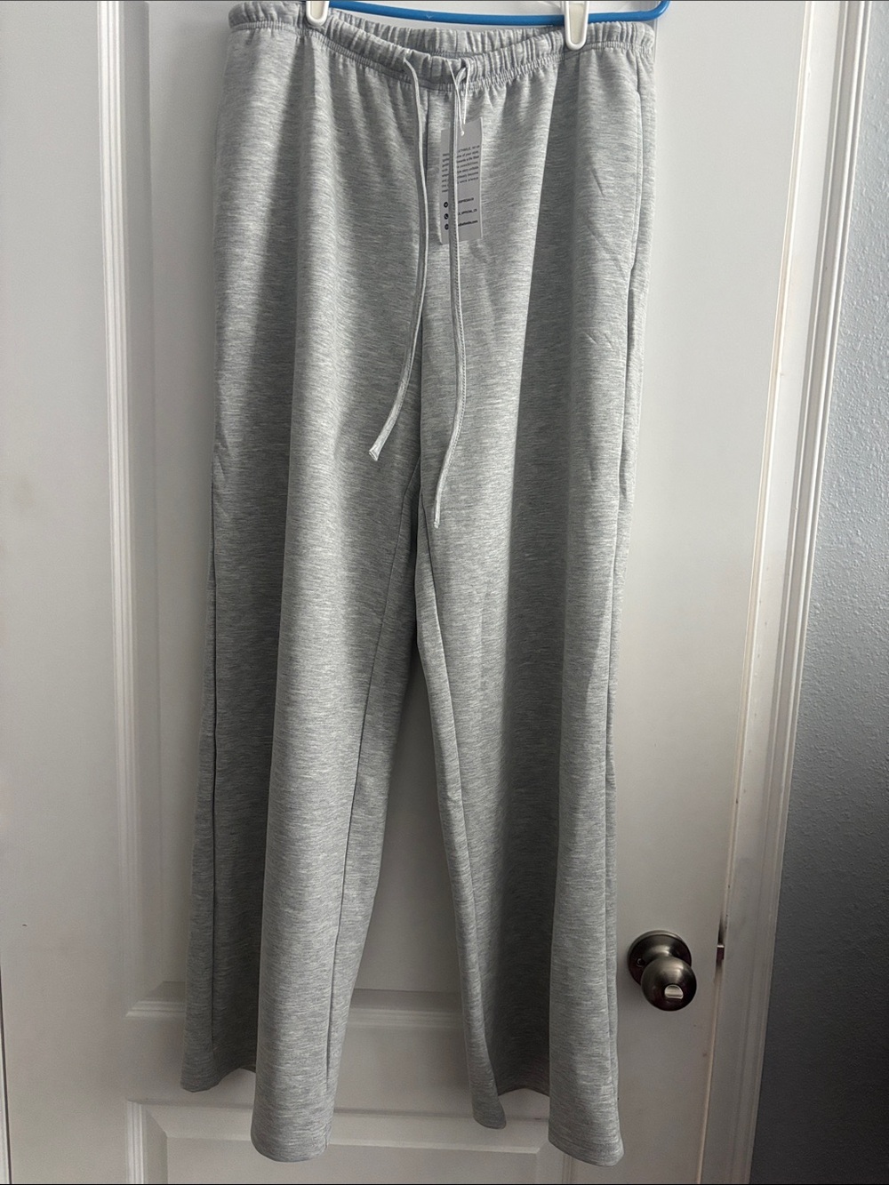 NWT! Grey Women's Track Pants with Drawstring Waist